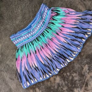 Justice Blue and Pink Tie-Dye Skort